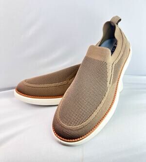 Akademiks Olney-03 Knit Breathable Lightweight Slip-On Sneakers Tan US 10 M